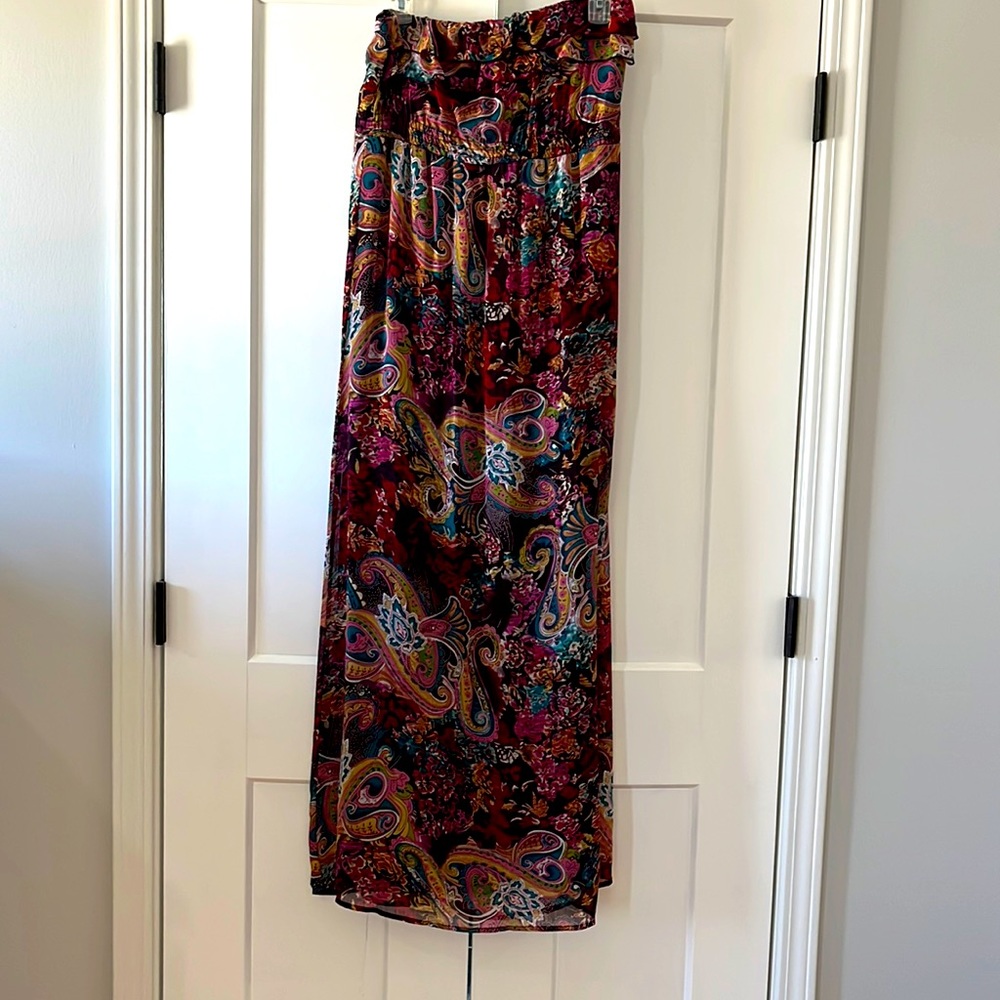 Patterned tube top dress